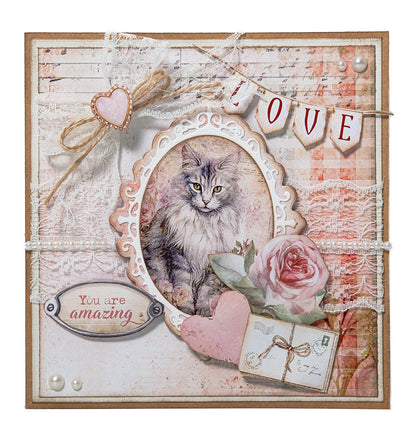 SL Cutting Die Roses Mini-Frame A Cat's Secret 9 Pieces