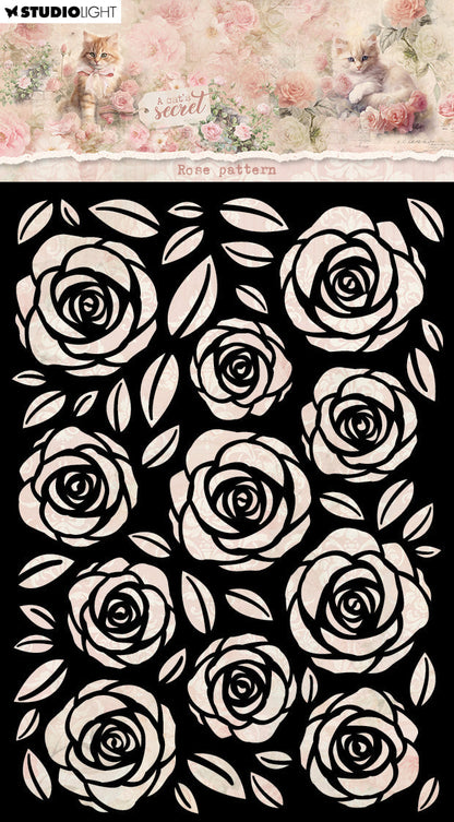 SL Masque Motif Rose Le Secret d'un Chat 1 Pièce