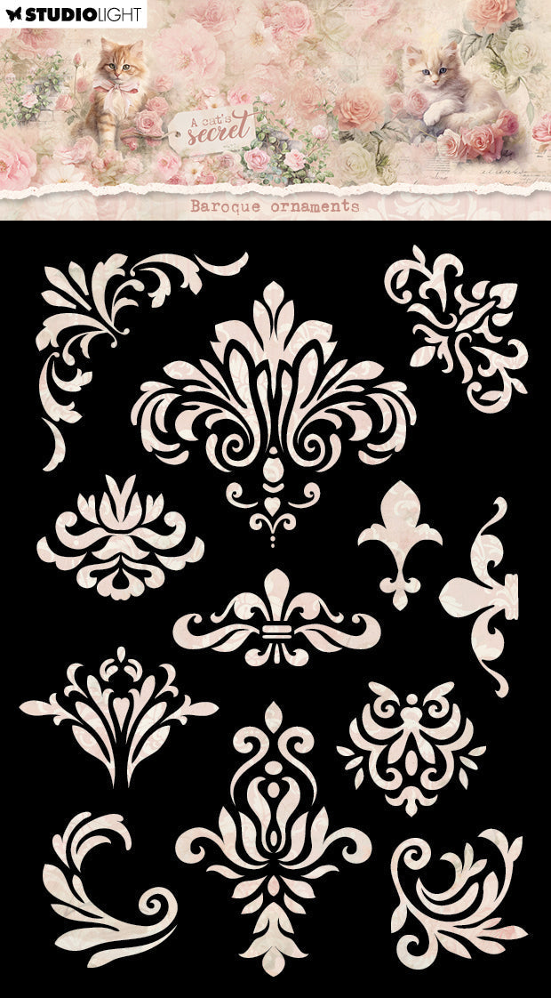 SL Mask Baroque Ornaments A Cat's Secret 1 Pieces