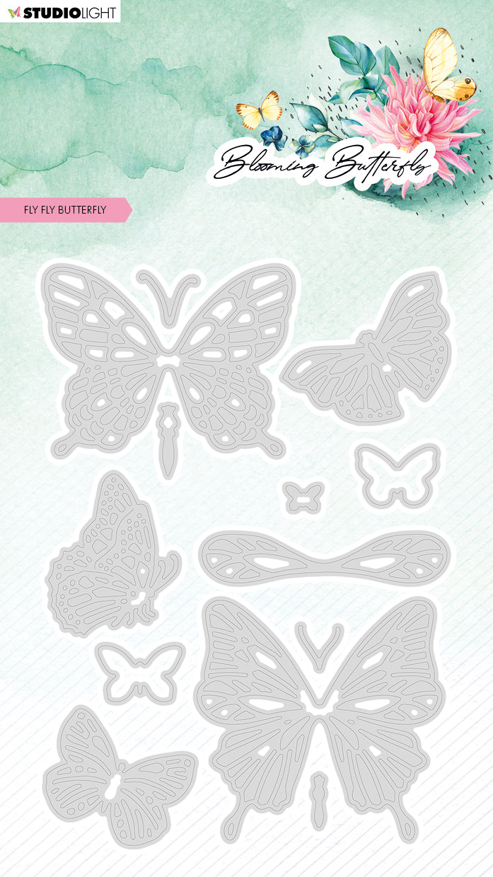 SL Matrice de découpe Fly Fly Butterfly Papillon en éclosion 96x138x1mm 13 PC nr.484