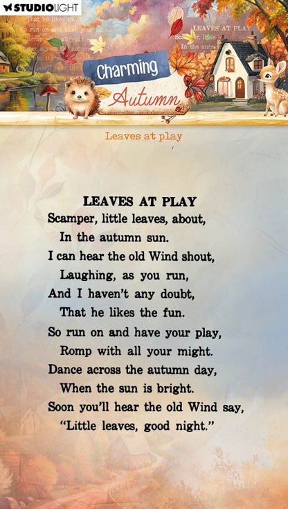 SL Clear Stamps Leaves At Play Charming Autumn 1 Piece