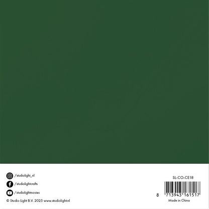 SL Cards & Envelopes Christmas Green Consumables 20 Pieces