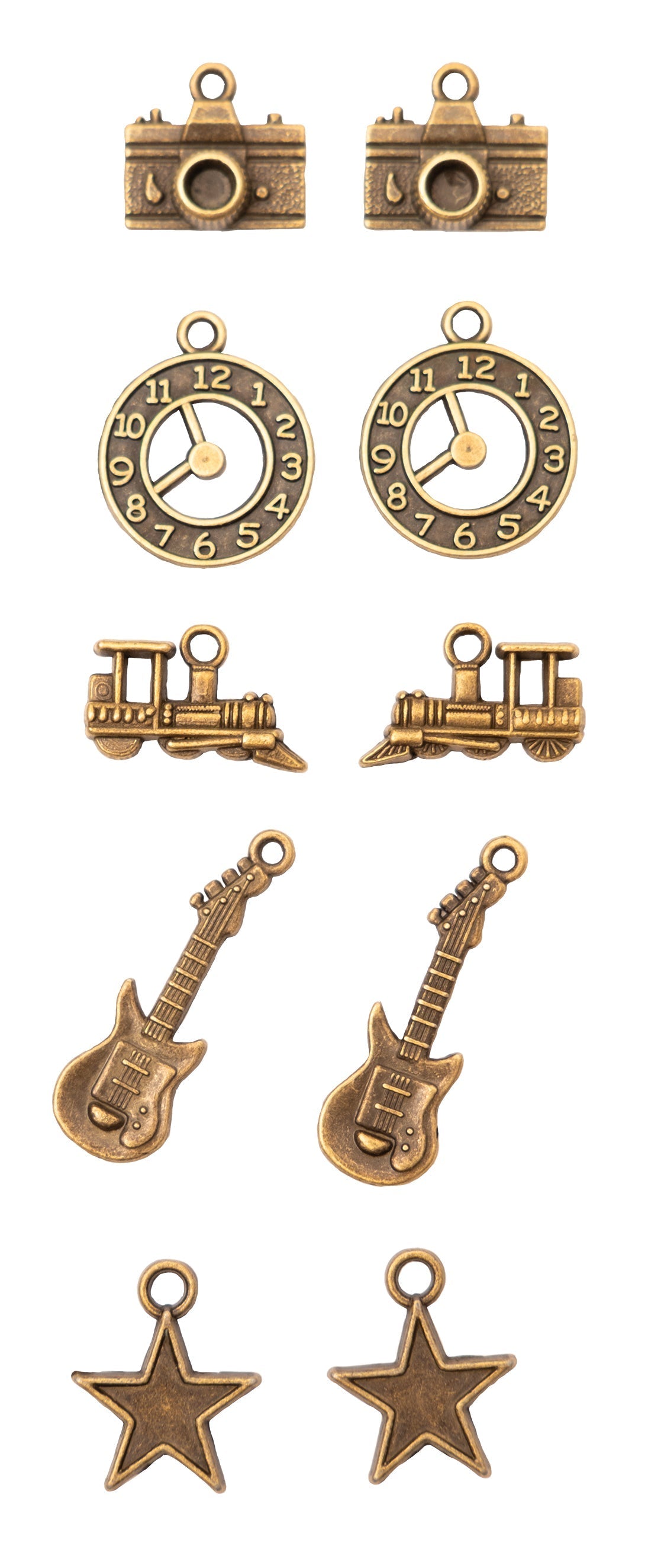 Breloques en métal SL Consommables vintage 10 pièces