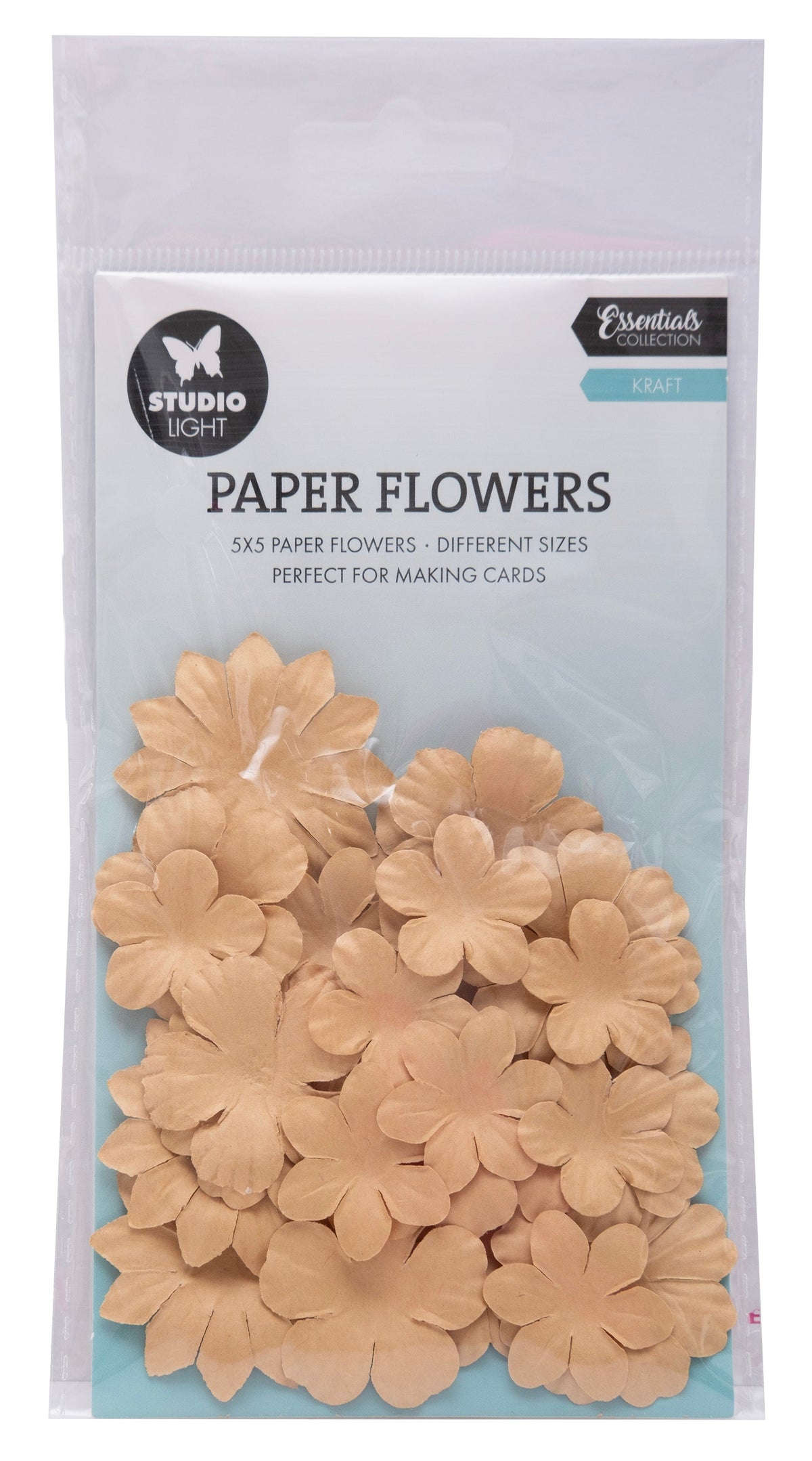 SL Fleurs en papier 25x Consommables Kraft 25 PC