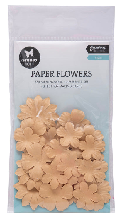 SL Fleurs en papier 25x Consommables Kraft 25 PC