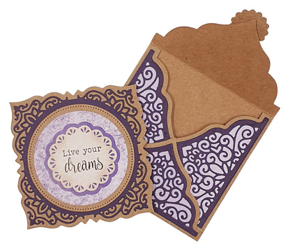 Matrices de découpe SL Dentelle Enveloppe Journal des Rêves 12 pièces