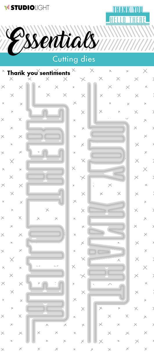 SL Matrice de découpe Mots de remerciement Essentials 60x152x1mm 4 pièces n°218
