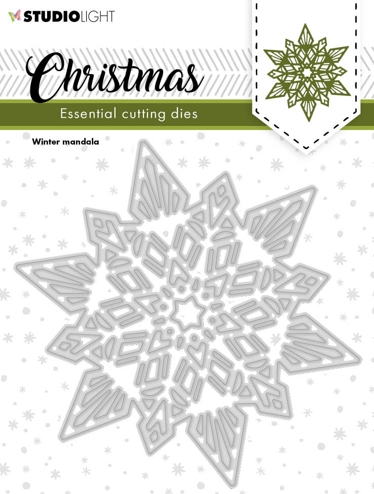SL Matrices de découpe Étoile de Noël Mandala Essentiels 110x110x1mm 1 PC nr.249