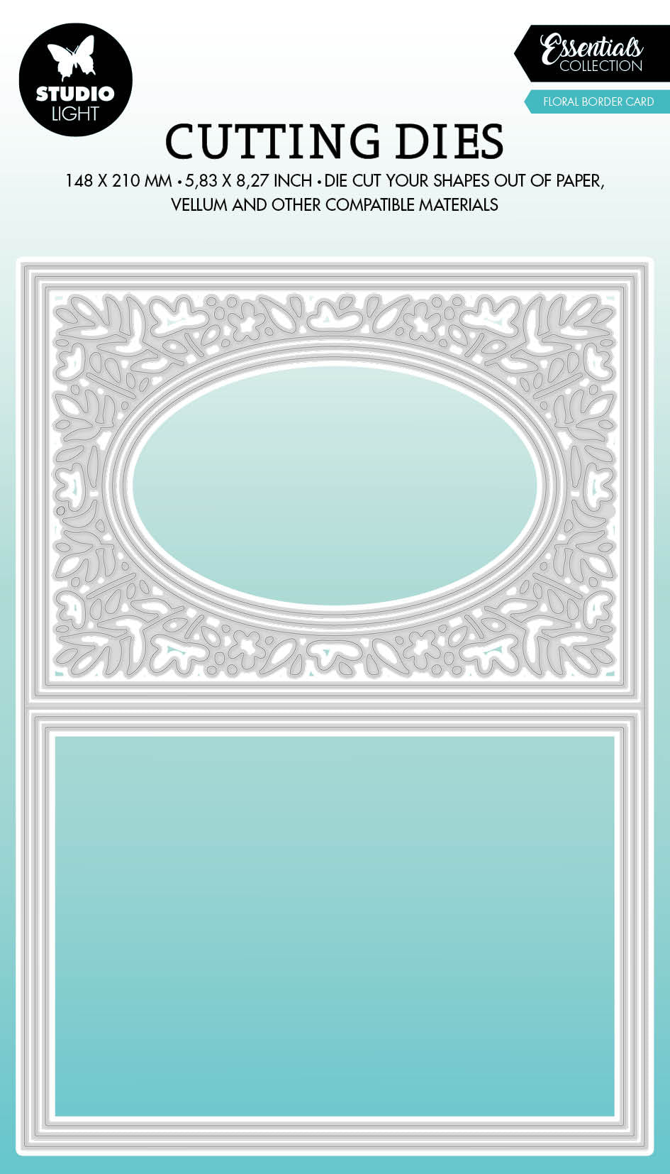 Matrices de découpe SL - Bords floraux - Essentiels de cartes 148x210x1mm 8 PC nr.518