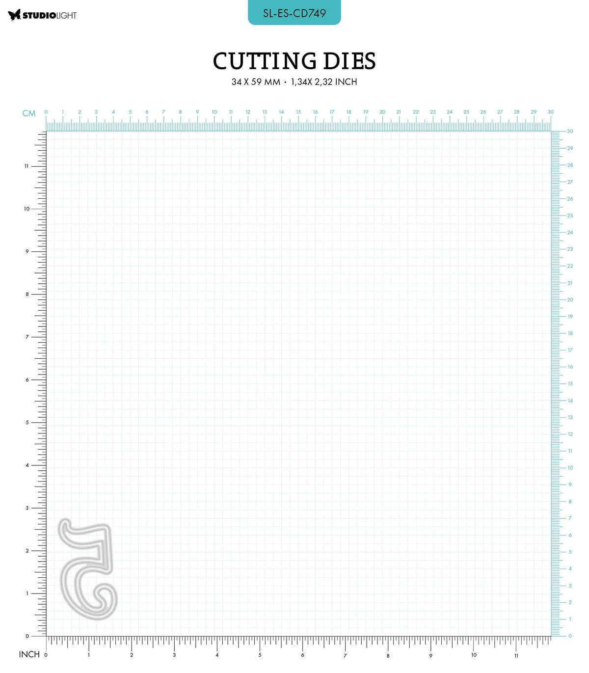 SL Cutting Dies NR. 5 Essentials 34x59x1mm 2 PC nr.749