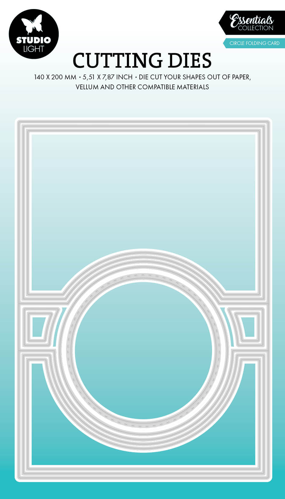 SL Matrice de découpe cercle pour carte pliante Essentials 11 pièces