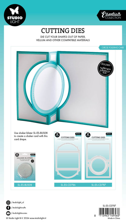 SL Matrice de découpe cercle pour carte pliante Essentials 11 pièces