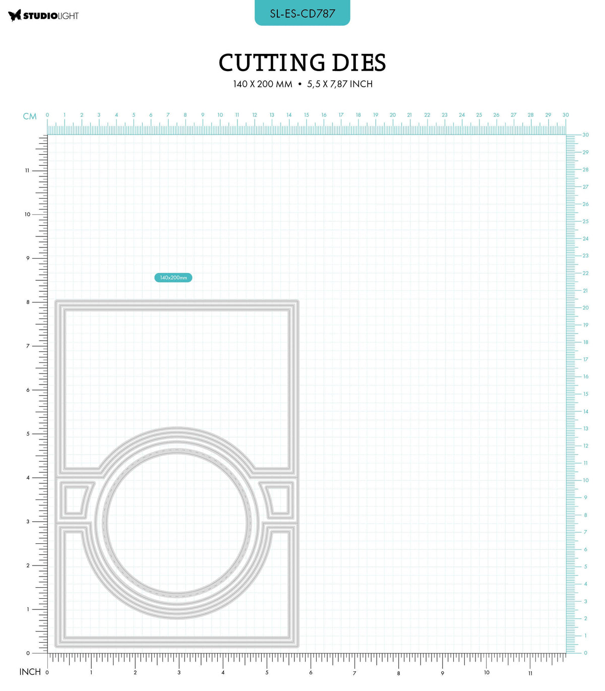 SL Matrice de découpe cercle pour carte pliante Essentials 11 pièces