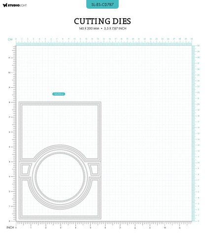 SL Matrice de découpe cercle pour carte pliante Essentials 11 pièces