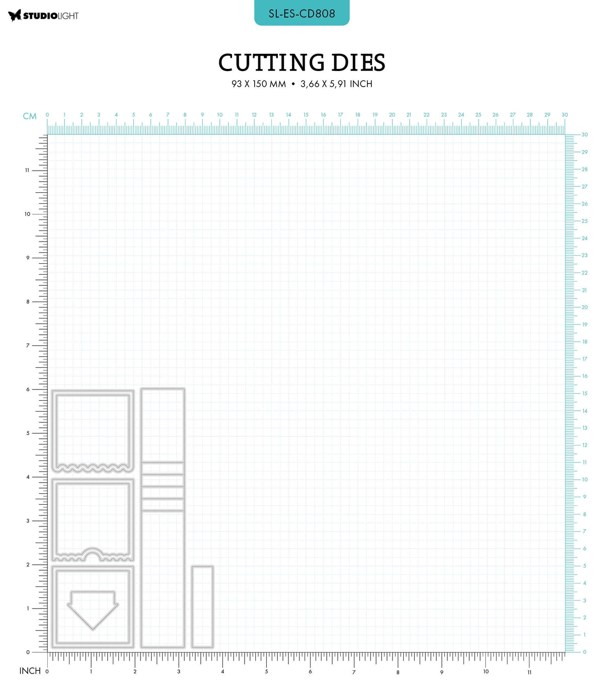 SL Cutting Dies Waterfall Effect Essentials 9 PC