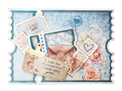 SL Tampons transparents Éléments Journaux Vintage 17 pièces