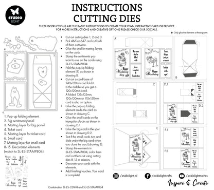 SL Cutting Die Turning Pop-Out Essentials 15 Pieces