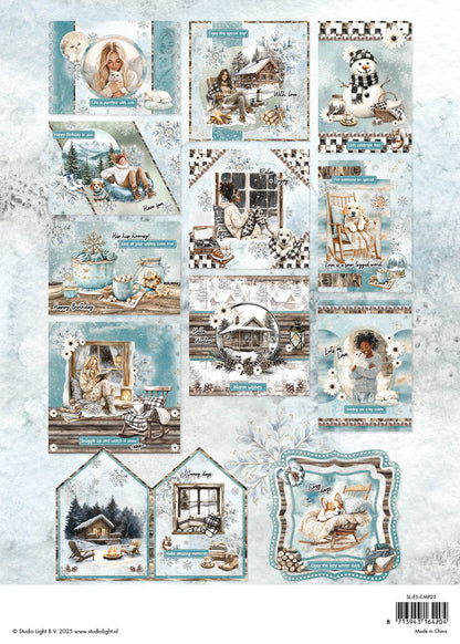 Bloc de création de cartes SL Jours d'hiver enneigés Essentiels