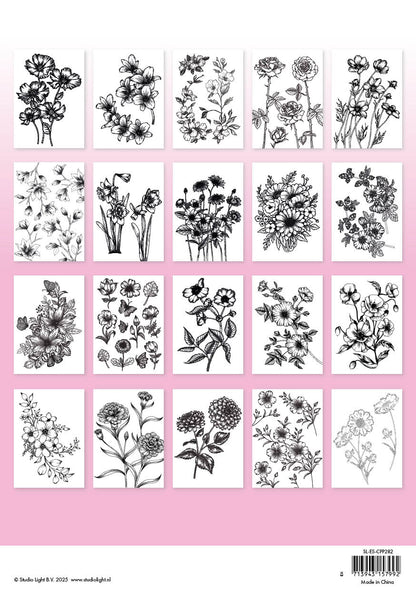 SL Coloring Pages Flowers Essentials 20 Sheets