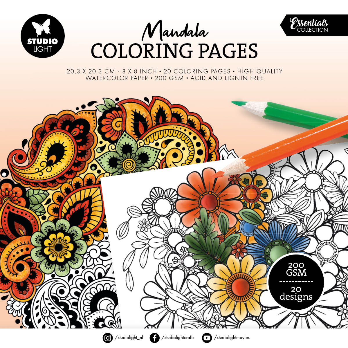 SL Coloriages Mandala Essentiels 20 Feuilles
