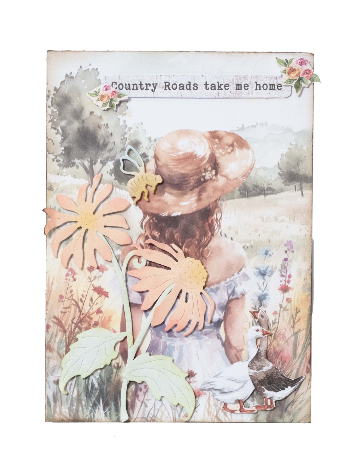 Bloc de papier prédécoupé SL Country Roads Essentials 28 feuilles