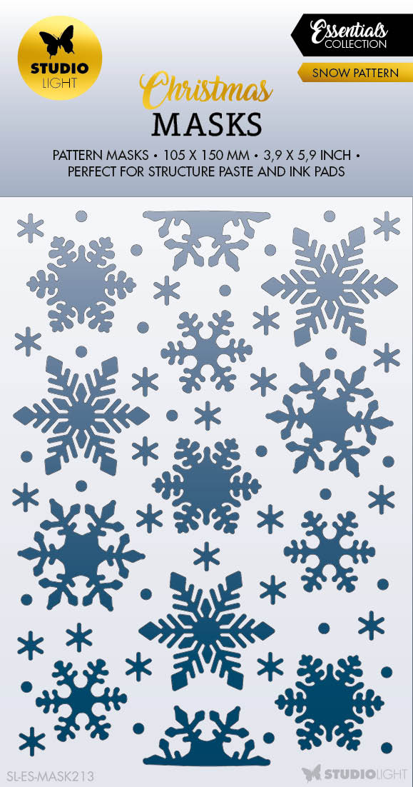 Masque SL Motifs de neige Essentiels 105x150x1mm 1 pc n°213