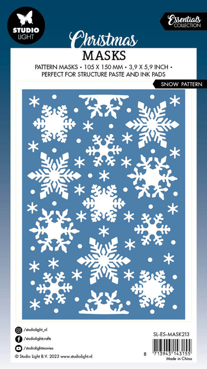 Masque SL Motifs de neige Essentiels 105x150x1mm 1 pc n°213