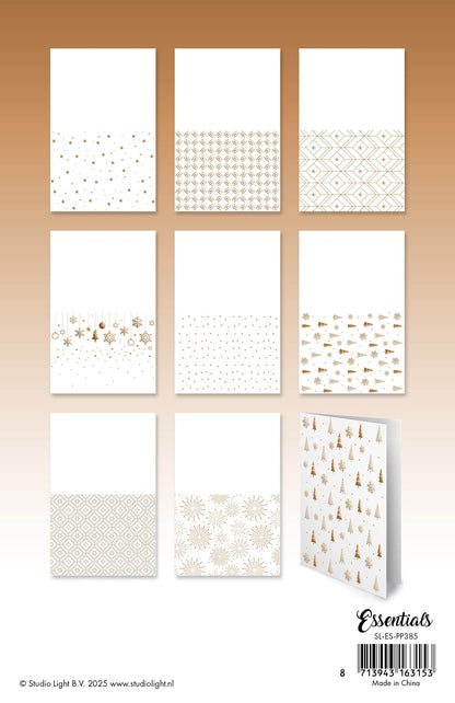 SL Cartes effet aluminium motifs bronze essentiels 24 feuilles