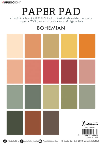 Bloc de papier SL Couleurs unies Bohemian Essentials 210x148x9mm 36 feuilles n°90