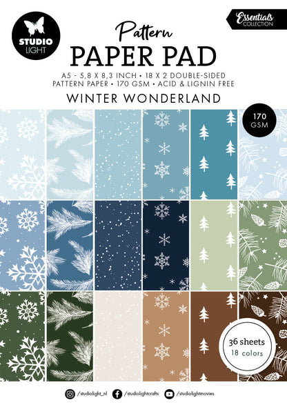 SL Pattern Paper Pad  Winter Wonderland Essentials 36 Sheets