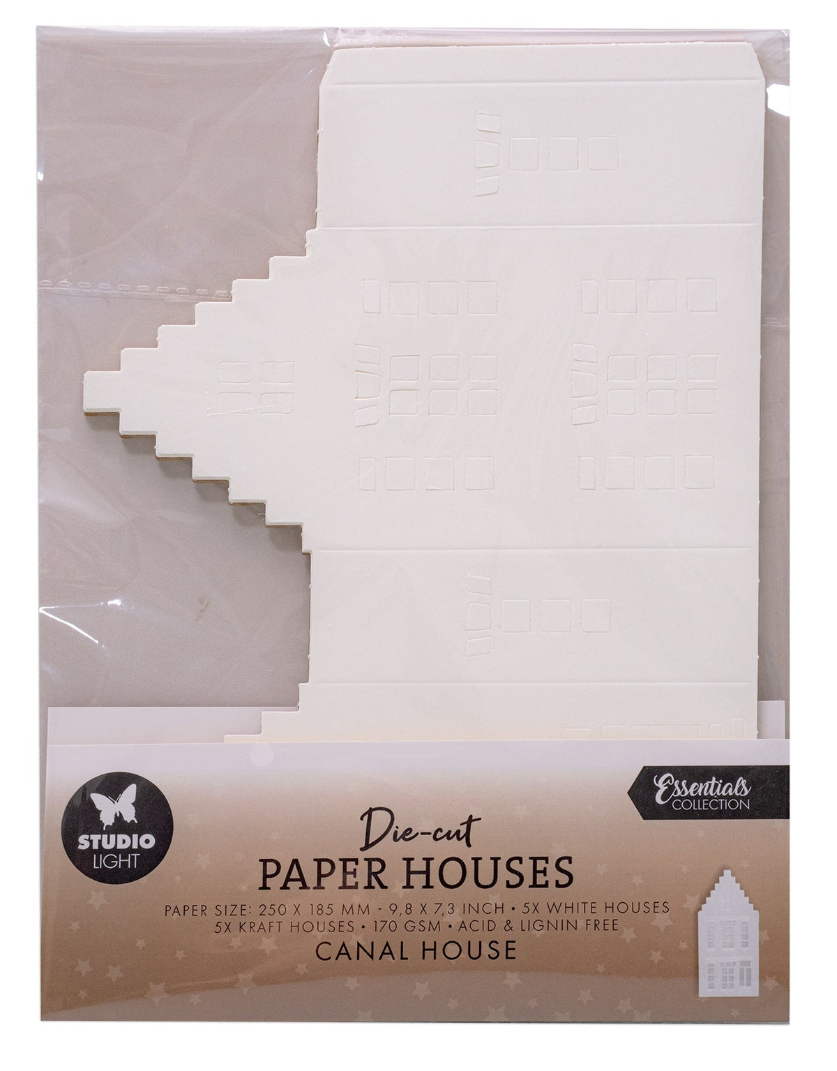 SL Maisons en papier découpé à l'emporte-pièce Canal House Essentials 10 feuilles