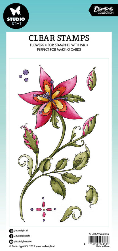 SL Tampon Transparent Fairy Flower Essentials 80x140x3mm 6 pièces n°325