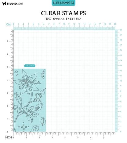 SL Tampon Transparent Fairy Flower Essentials 80x140x3mm 6 pièces n°325