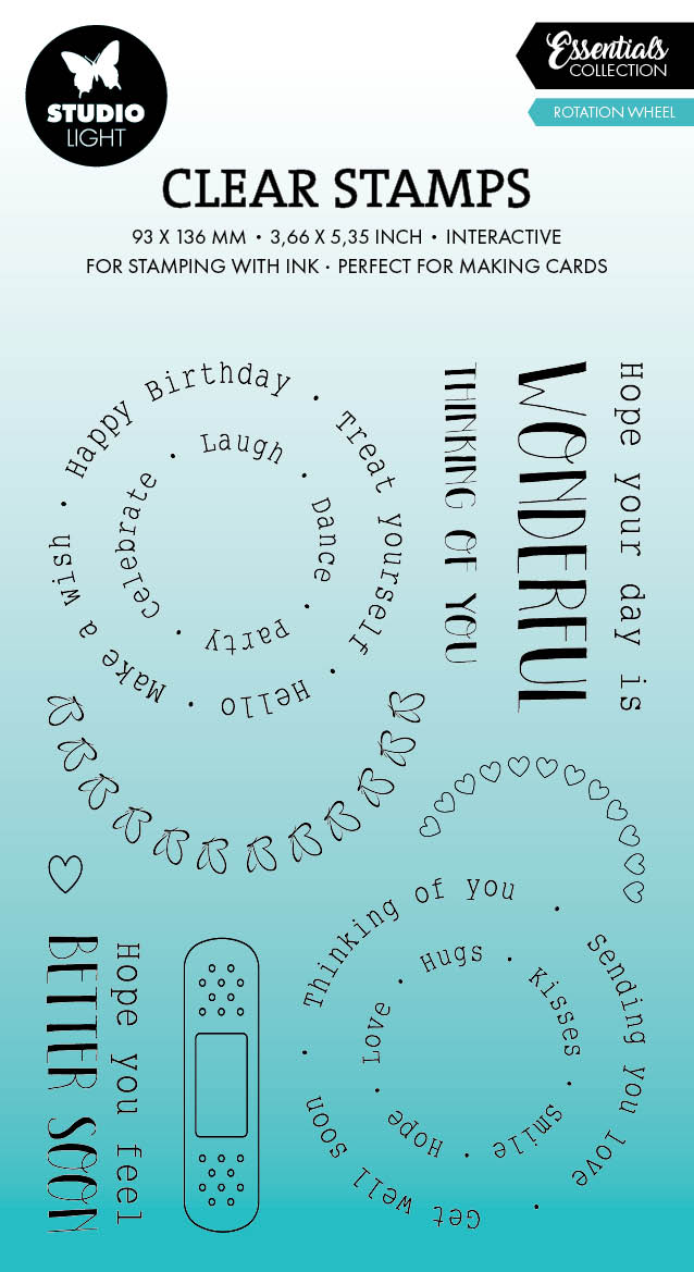 SL Clear Stamp Rotation Wheel Essentials 11 PC