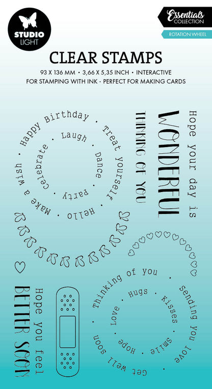 SL Clear Stamp Rotation Wheel Essentials 11 PC