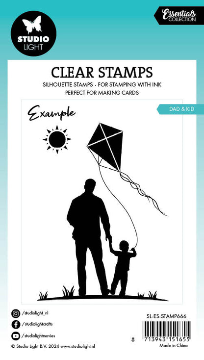 SL Tampon transparent Papa et enfant Essentiels 5 pièces
