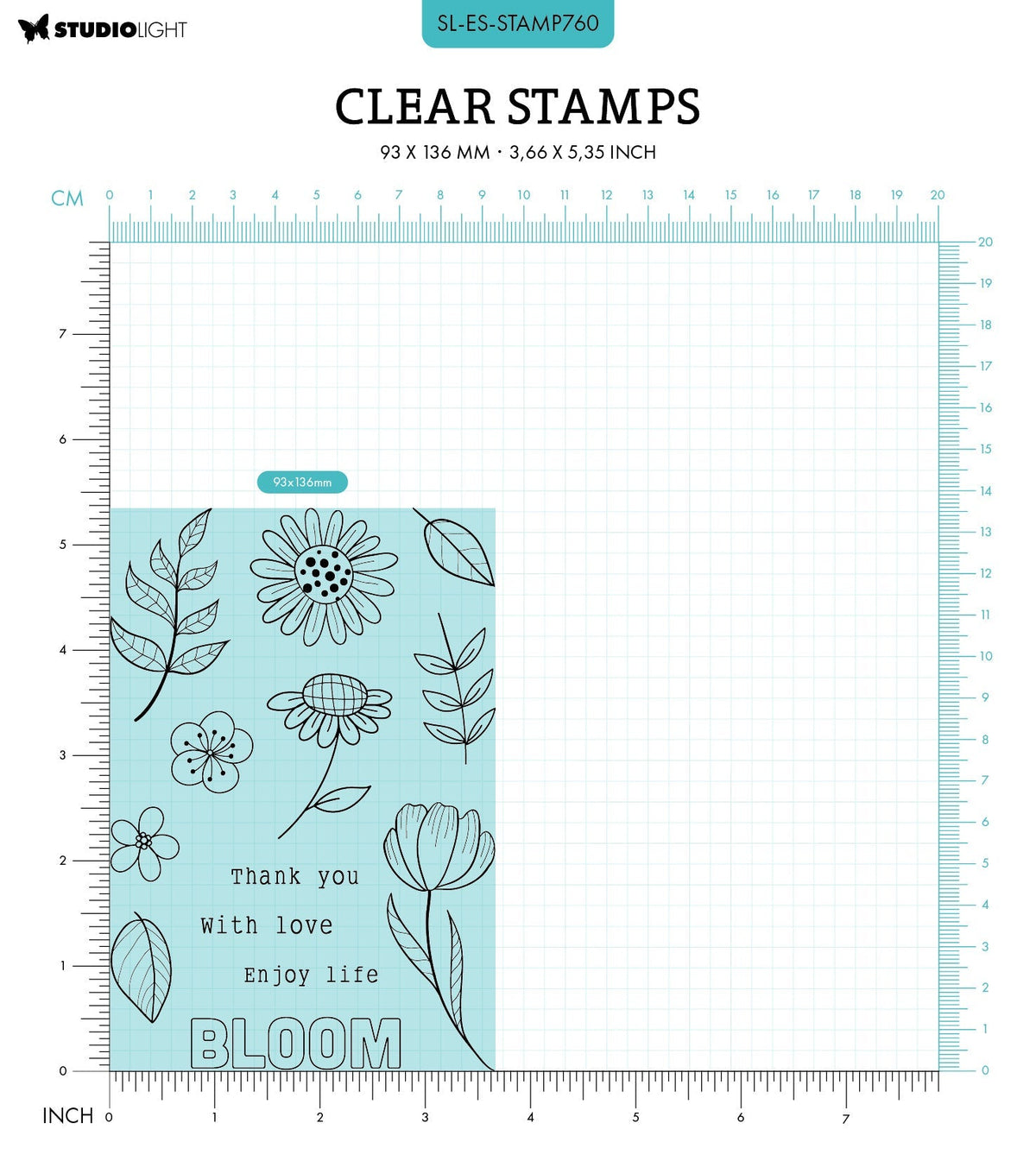SL Clear Stamps Bouquet Pop-Up Essentials 13 PC