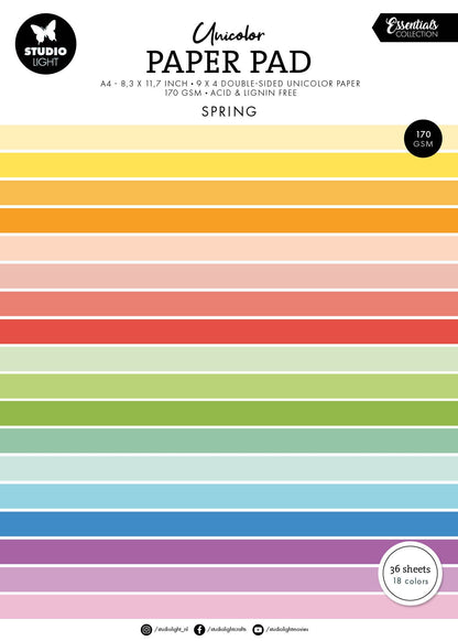 SL Unicolor Paper Pad Spring Tones Essentials 36 SH