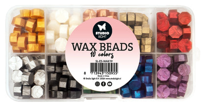 Perles de cire Couleurs métalliques Outils essentiels 10 couleurs