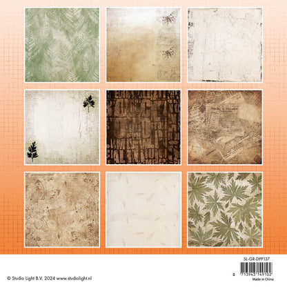 Bloc de papier SL Grunge Botanics Collection Grunge 36 feuilles