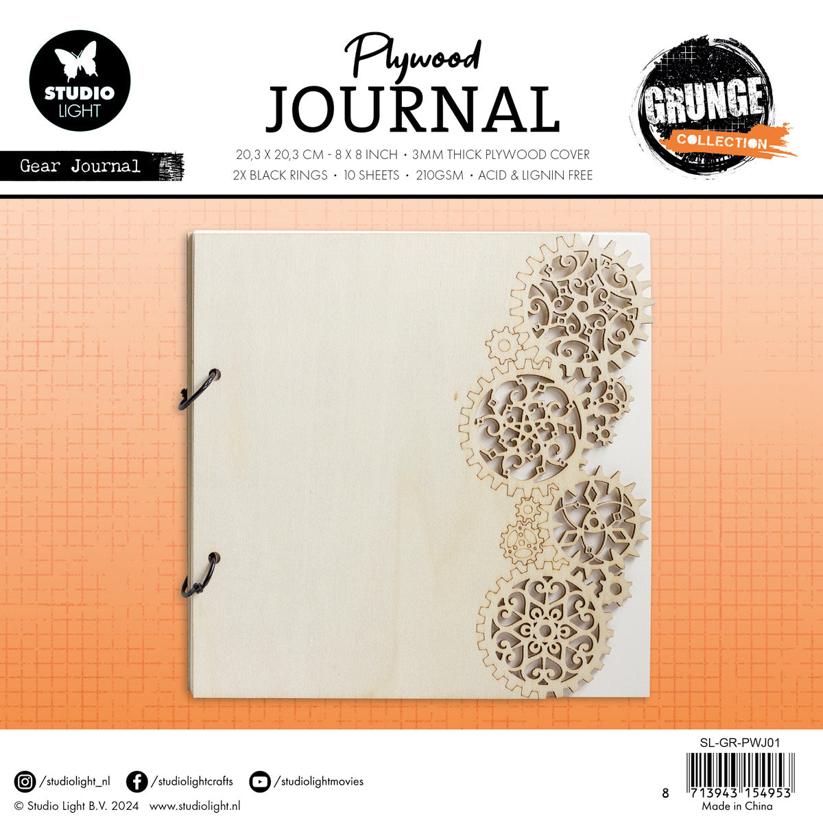SL Contreplaqué Journal Engrenages Journal Collection Grunge 14 PC