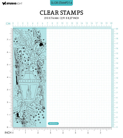 SL Tampon transparent Lanterne Collection Grunge 210x74x3mm 1 pc n°314