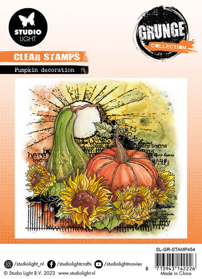 SL Tampon transparent Collection Citrouilles Grunge 122x122x3mm 1 PC nr.454