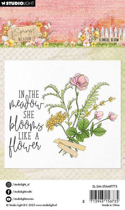 SL Clear Stamp Flower Bloom Spring Meadow 2 PC