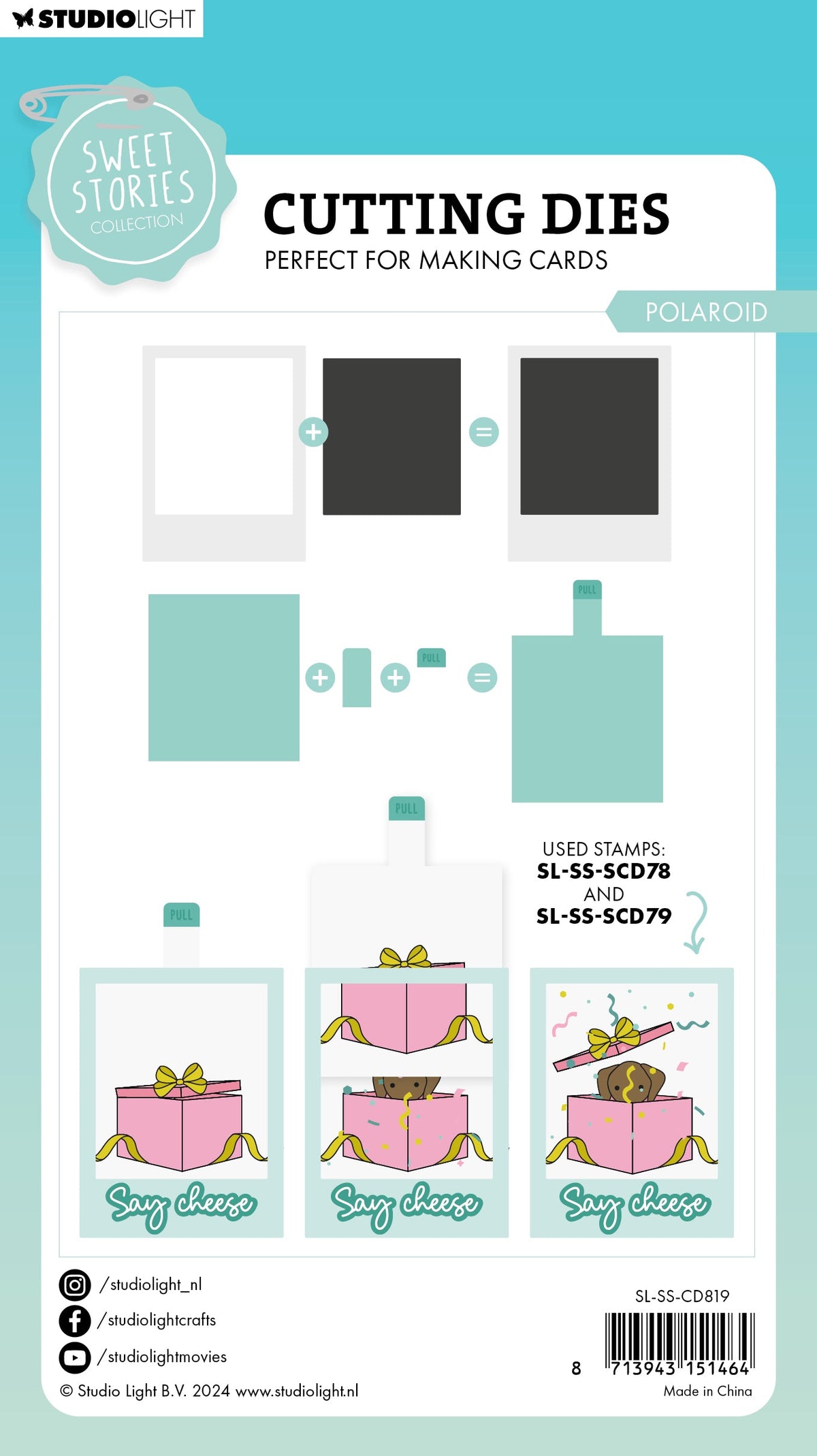 SL Matrice de découpe Polaroid Sweet Stories 11 pièces