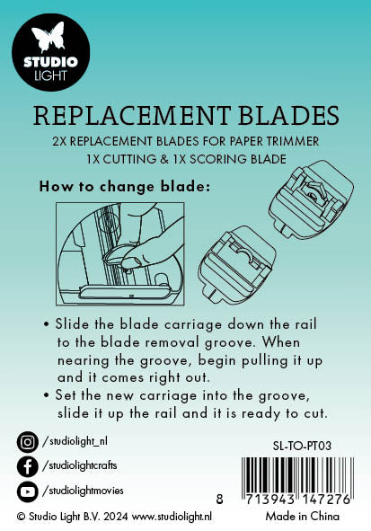 SL Lames de rechange Outils essentiels de découpe + rainurage 2 pièces n°03