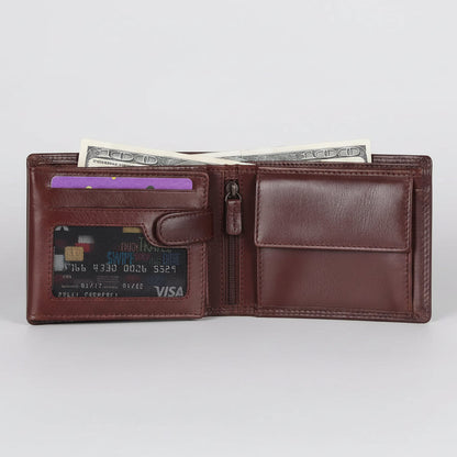 MET Men’s Bi-Fold Flip Coin Wallet