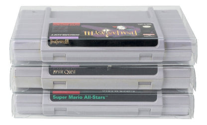 Nintendo SNES (Cartridge) - EVORETRO PET Protectors - Pack of 25
