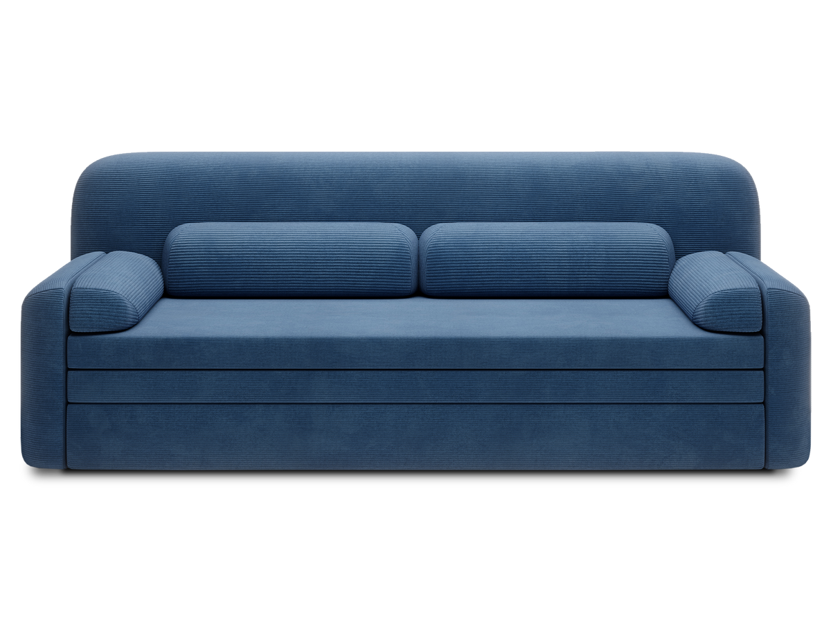 Elioss 3 Seater Storage Sleeper Sofa - Blue