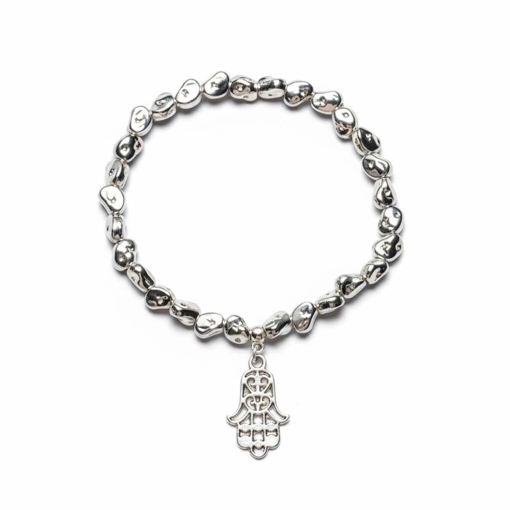 Bracelet breloque Hasma en plaqué argent